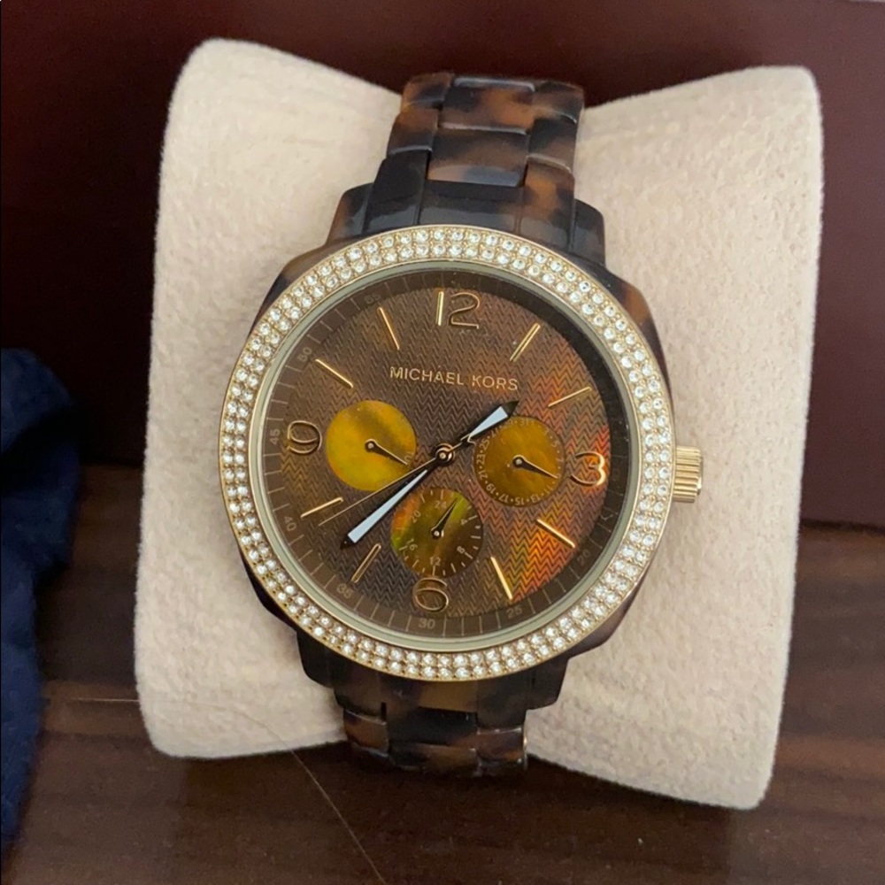 Tortoise Shell Michael Kors Watch
